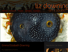 Tablet Screenshot of lizdowningart.com